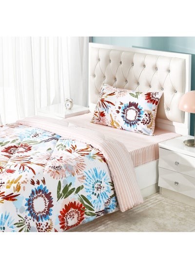 Buy Marino Single-Sized Comforter Set, Blush - 150X200 Cm in UAE