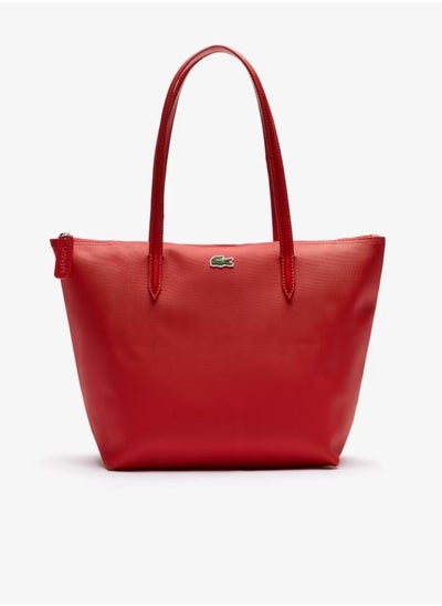 Buy Lacoste Women's L12.12 Concept Fashion Versatile Large Capacity Zipper Handbag Tote Bag Shoulder Bag Medium Red in UAE