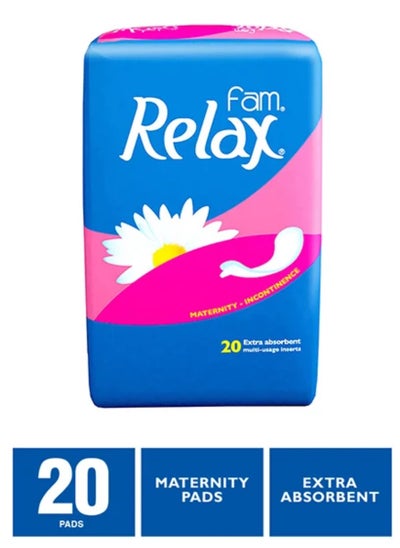 Buy Relax Women's Sanitary Napkins 20 Pieces in Saudi Arabia