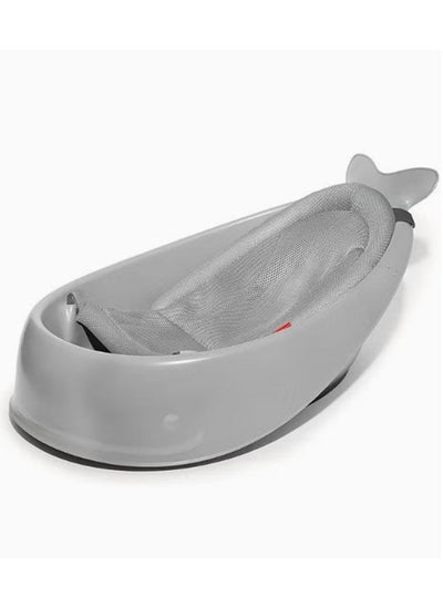 اشتري Baby Bathtub,Dolphin Shaped Bathtub,Gentle 3 Stage,Sit or Lay Bathtub,Non Slip,Firm and Durable,Suitable For 0-6 Years Old Baby,Grey في السعودية