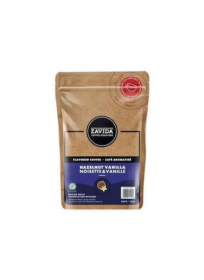 اشتري Zavida Premium Hazelnut Vanilla Whole Bean Coffee, 2 Lb في الامارات