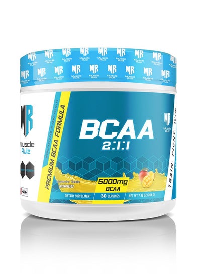 Buy Muscle Rulz BCAA 5000 mg 30 Servings Mango in UAE