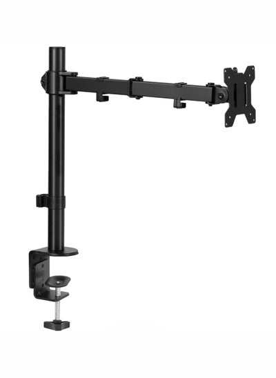 Buy 15-30" Single Monitor Stand, Heavy Duty Fully Adjustable Desk Clamp Arms for Computer Screens, Up to 17.6 lbs Load per Arm, Swivel and Tilt, 75/100mm VESA, Black (B) in UAE