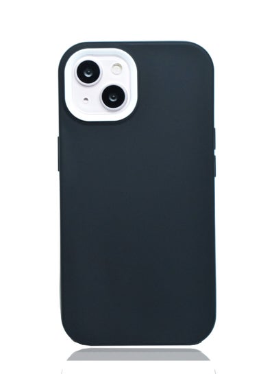 Buy iPhone 13 Case 6.1 Inch Soft Flexible Silicone With inside Frame Camera Protected Back Cover in UAE