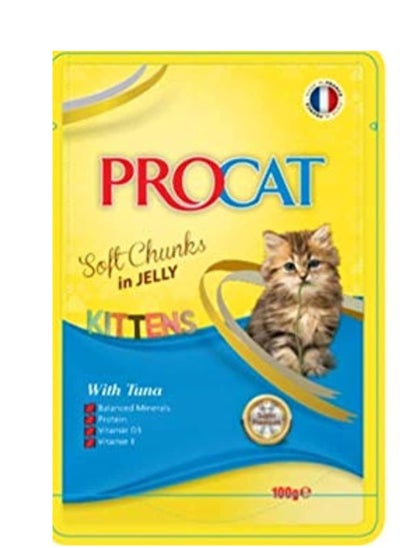 اشتري Procat Kittens Soft with Tuna in Jelly – 100g في مصر