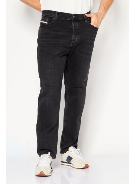 اشتري Men 2005 D-Fining Regular Fit Stretchable Washed Denim Jeans, Black في الامارات