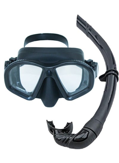 Buy Professional Snorkel Gear, Diving Mask with Nose Cover And Latest Breathing System for Diving, Snorkeling, Scuba Diving, Swimming, UV Protection and Anti Fog Technology, Ultra Wide HD Crystal View in Saudi Arabia