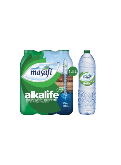 Buy Masafi Alkalife Alkaline Water 6 x 1.5Litre in UAE