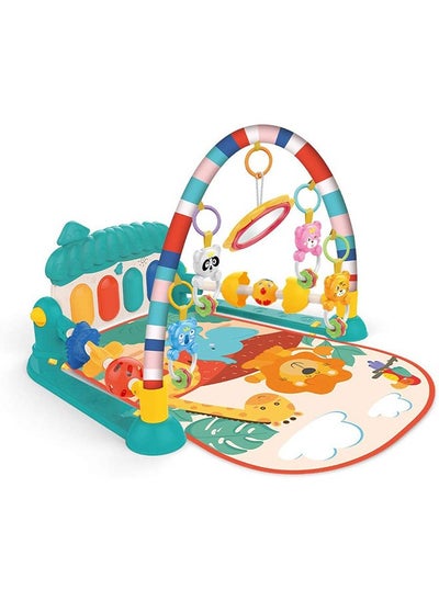 اشتري Baby Gym Sports Mat Music Activity Center Kick Piano Gym Tummy Time Mat Newborn Mat في السعودية