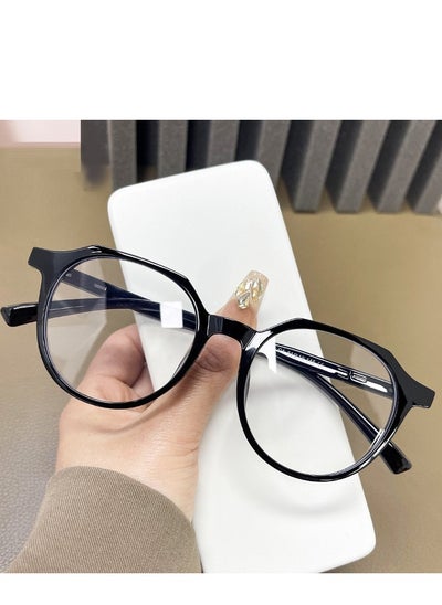 اشتري Blue Light Glasses for Men Women Round Clear Lens Blue Light Blocking Glasses Anti Eye Strain Computer Gaming TV في السعودية