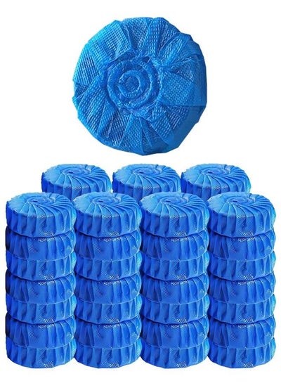 Buy 50 Count Toilet Cleaning Tablets Blue Foam Cleanser Bathroom Toilet Cleaner Set in UAE