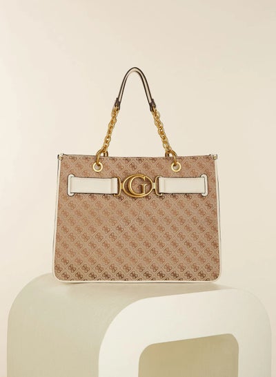 Buy Guess Latte Brown Stone Aviana Tote Bag for Women JB841423 in UAE