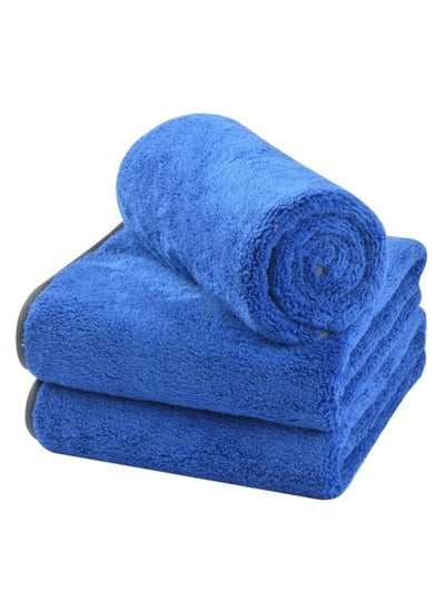 Buy Premium Microfiber Towels set  Plush Pocketed Versatile Cleaning Cloths for Cars Home and More Includes Pack of 3 Super Absorbent Drying Towel Ideal to Detailing & Professional Use in UAE