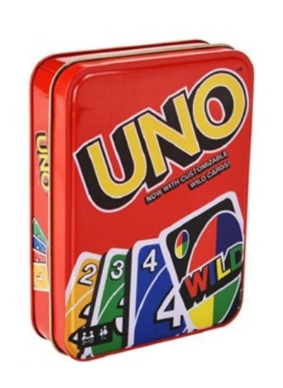 Buy UNO Wild Family Card Game With 112 Cards In A Sturdy Storage Tin in Saudi Arabia