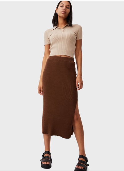 Buy Stella Knit Midi Skirt in Saudi Arabia