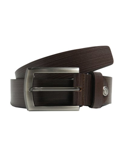 Buy GENUINE LEATHER 35MM FORMAL AND CASUAL BROWN BELT FOR MENS 35MM in UAE