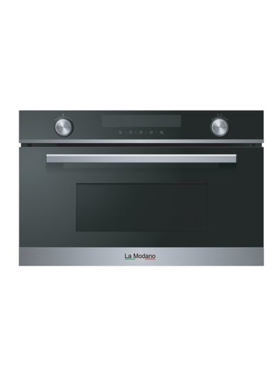 Buy 34L Built-in Microwave Oven With Black Glass & Stainless Steel, Touch & Knob Control, Grill & Convection Functions, LED Display, Pull-Down Door, 5 Power Levels, 11 Auto Menus - LMBM34 Black in UAE