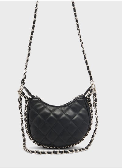 Buy Quilted Crossbody Bag With Chain in UAE