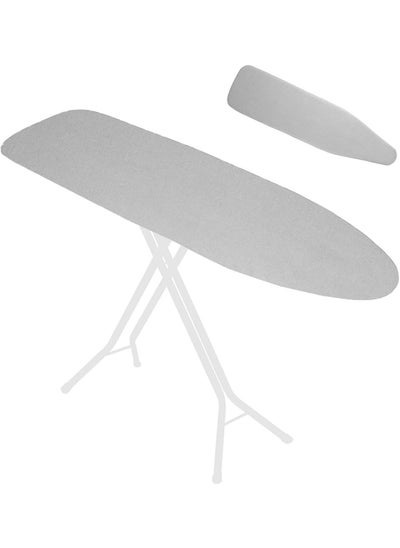 Buy Ironing Board Cover And Pad, Ironing Board Cover With Elastic Edges And Straps, Heavy Duty Non-stick Anti-scorch And Stain-resistant Extra Thick Liner Fits Large And Standard Boards (56x135cm) in UAE