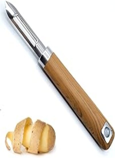 Buy Peeler Stainless Steel Cutter Vegetable Fruit Apple Slicer with Wood Handle Potato Peeler Parer Tool in Egypt