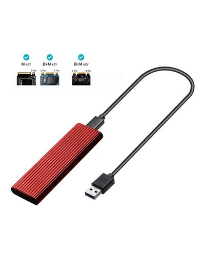 اشتري M2 Ssd Nvme Case 20 Gbps Speed USB 3.1 Enclosure Type-C to Type-A في السعودية