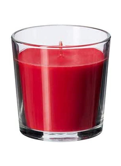 Buy Perfumed Candles In Glass Cup  The Smell Of Berries  Red Color in Egypt