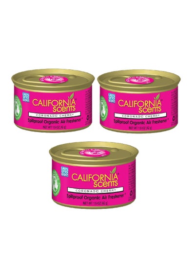 Buy California Scents - Spillproof Organic Car Air Freshener - Coronado Cherry - 3 pack in UAE