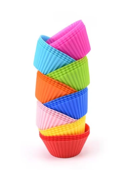 Buy Silicone Cupcake Liners – 12 Pieces for Perfect Non-Stick Baking in Egypt