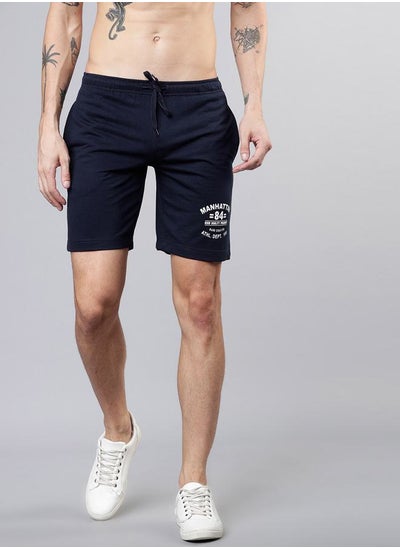 Buy Printed Slim Fit Shorts with Drawstring in Saudi Arabia