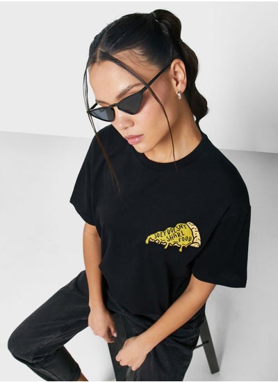 Buy Oversized Tee With Drop Shoulder in UAE