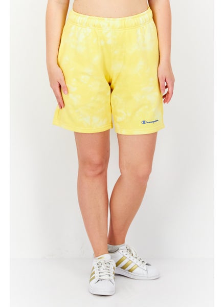 Buy Women Sportswear Fit Training Short, Yellow in UAE