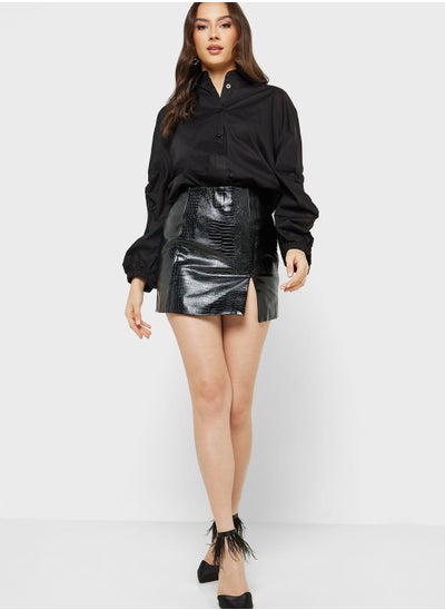 اشتري Side Slit Mini Skirt في الامارات