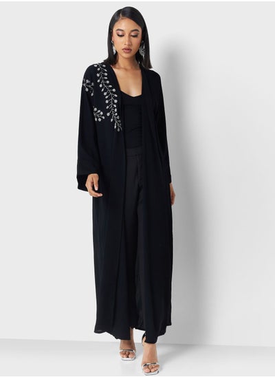 Buy Embellished Detail Abaya in Saudi Arabia