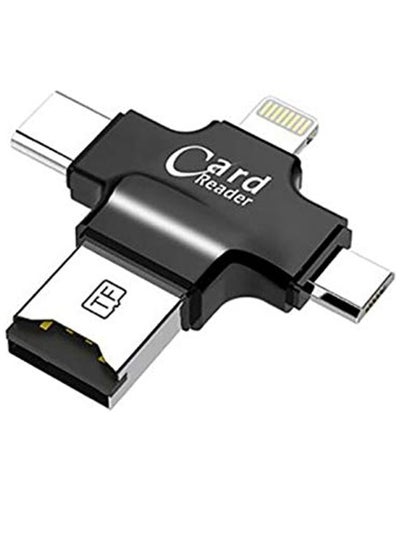 اشتري 4 In 1 Card Reader Type C Micro USB Adapter في الامارات