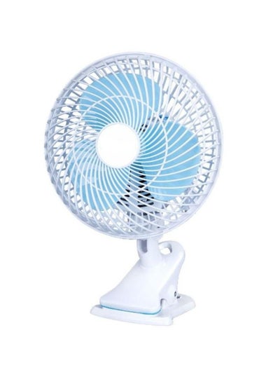 اشتري Clip Electric Fan Mini Portable Shaking Head 2 Gear Home Desktop(White) في الامارات