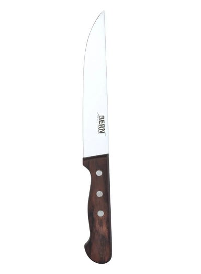 اشتري سكين بيرن من الفولاذ البني بمقبض خشبي M 8 " في السعودية