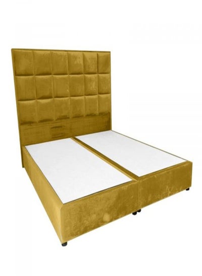 Buy Lolo | Velvet Bed Frame - Gold in Saudi Arabia