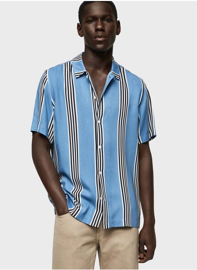 اشتري Striped Regular Fit Shirt في الامارات