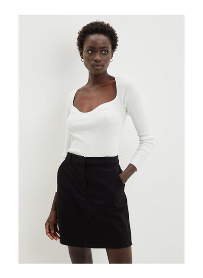 Buy Black Chino Skirt in Saudi Arabia