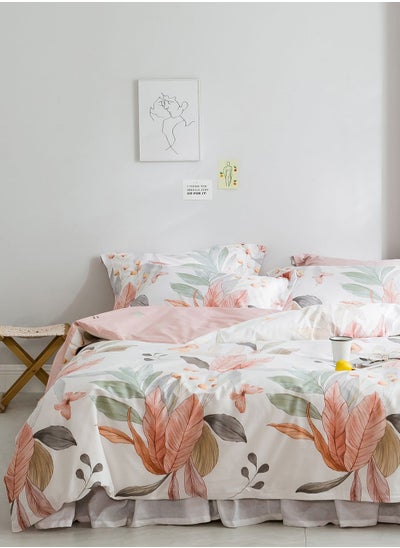 Buy Leaf Print Bedding Set - King in UAE