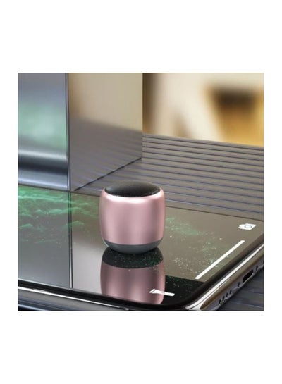 Buy M1 Mini Portable Bluetooth Speaker Rose Gold in Egypt