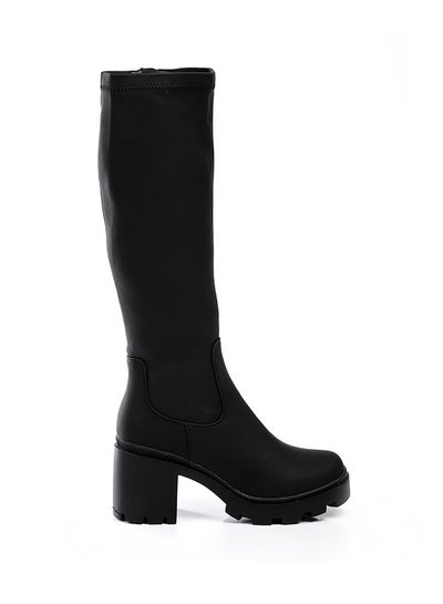 Buy round toe block heeled high boots in Egypt