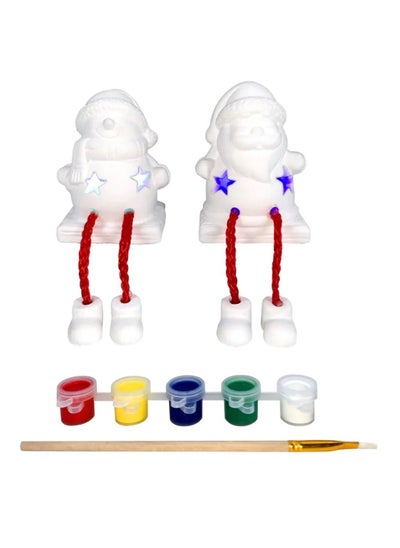 اشتري Santa & Snowman DIY Paint Set  w/Light 2Pcs/Box في الامارات