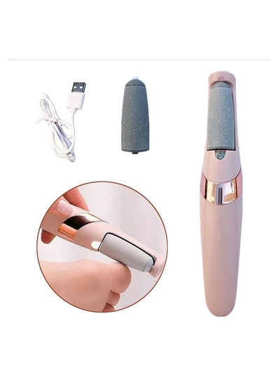 اشتري Electric Foot Filer for Removing Callus and Dead Cells Rechargeable with Fine and Coarse Heads في السعودية