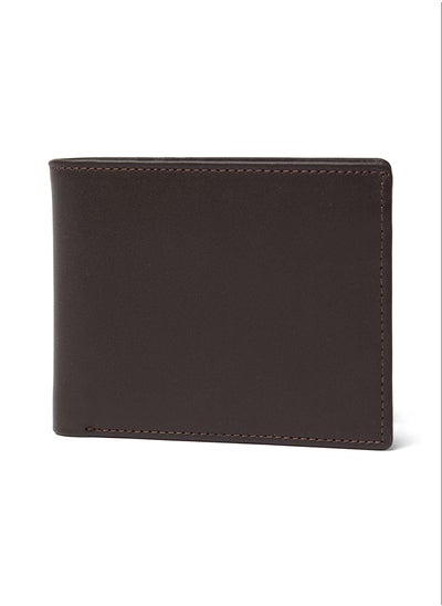 Buy Fashionable Logo Embellished Genuine Leather Bi-Fold Wallet in Egypt