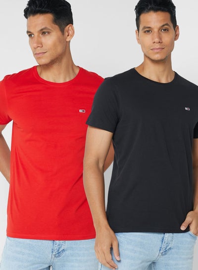 Buy 2 Pack Logo Crew Neck T-Shirts in UAE