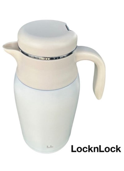 Buy LocknLock Leisurely Vacuum Kettle 2L Ivory – Double-Wall Insulated BPA-Free Kettle with Spill-Free Lid and Stylish Design in UAE