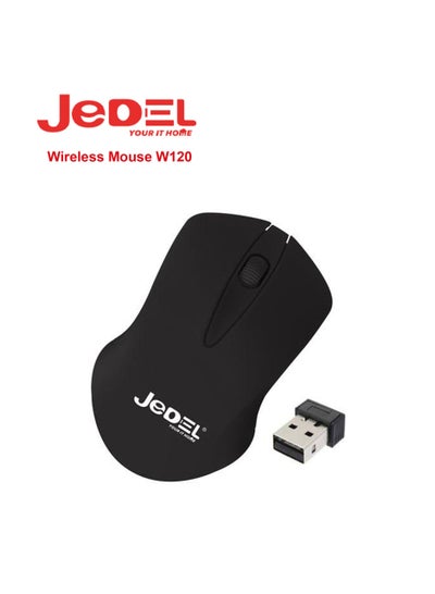 اشتري Jedel W120 Bluetooth Wireless Mouse Black في السعودية