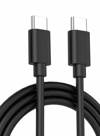 Buy YOA Type C to Type C Super Fast Charging Cable, Compatible with iPhone Samsung OPPO Xiaomi and all Type C Devices-Black in Egypt
