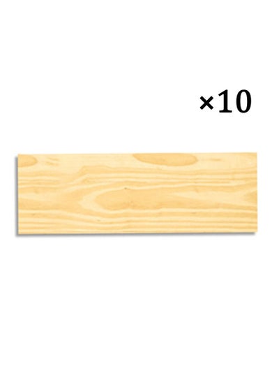 اشتري Wood grain floor stickers thickened PVC tile plank stickers paper moisture-proof matte waterproof floor stickers self-adhesive في الامارات